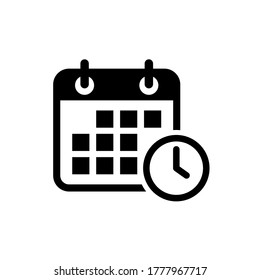 Calendar icon vector. Deadline, schedule icon symbol vector illustration