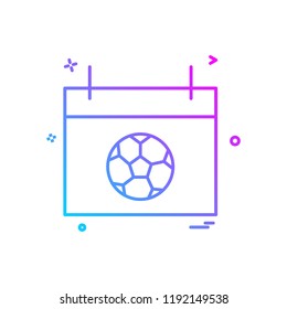 calendar icon vector design