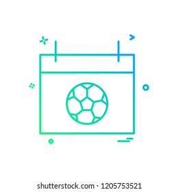 calendar icon vector design