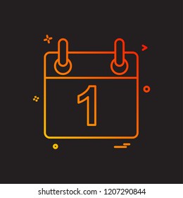 calendar icon vector design