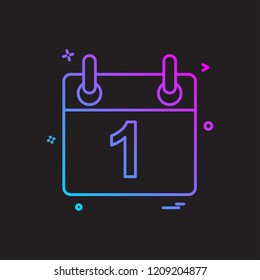 calendar icon vector design