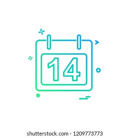 calendar icon vector design