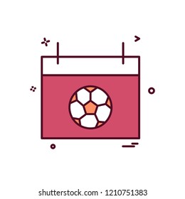 calendar icon vector design