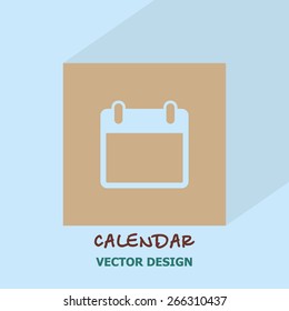 Calendar icon. vector design.