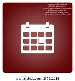 Calendar. icon. vector design