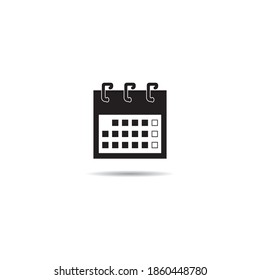 Calendar icon vector design illustration,background.