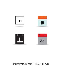 Calendar icon vector design illustration,background.
