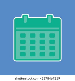 calendar icon vector design logo