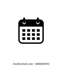 Calendar icon vector design on white background