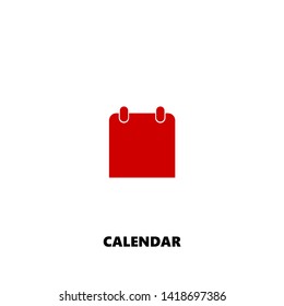 calendar icon. calendar vector design. sign design. red color