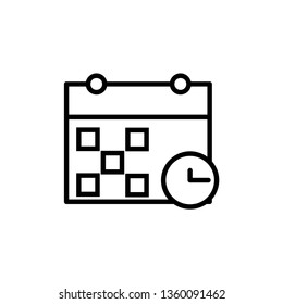 Calendar icon vector design template