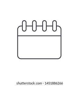 Calendar icon vector design template. Reminder