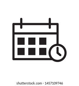 Calendar icon vector design template