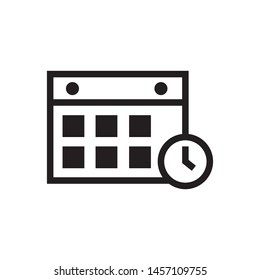 Calendar icon vector design template