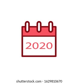 Calendar icon vector design template
