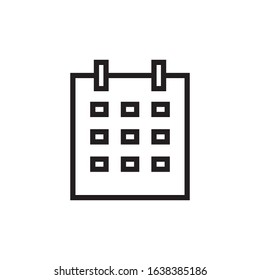 Calendar icon vector design template