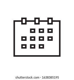 Calendar icon vector design template