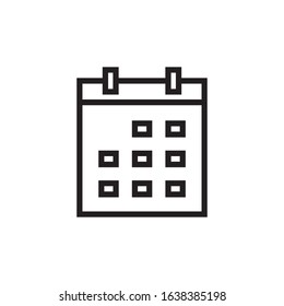 Calendar icon vector design template