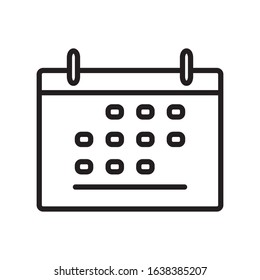 Calendar icon vector design template