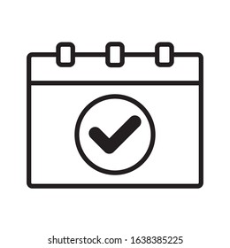 Calendar icon vector design template