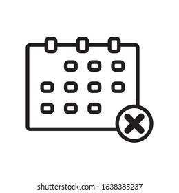 Calendar icon vector design template