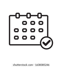 Calendar icon vector design template