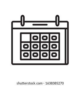 Calendar icon vector design template