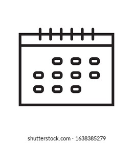 Calendar icon vector design template