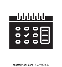 Calendar icon vector design template