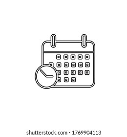 Calendar icon vector design template