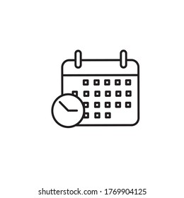 Calendar icon vector design template