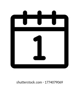 Calendar Icon Vector Design Template