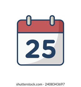 plantilla de diseño de vectores de iconos de calendario simple y limpio