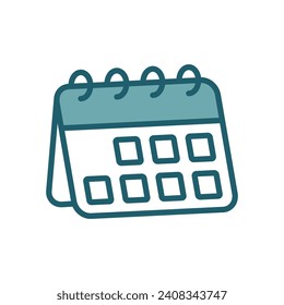 calendar icon vector design template simple and clean