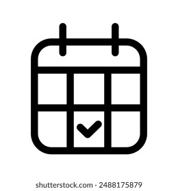 Kalender-Symbol Vektorgrafik Design Vorlage