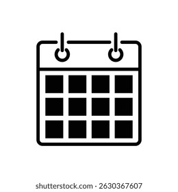 ícone de calendário modelo de design de vetor