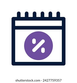 icono de calendario. icono vectorial de tono dual para su sitio web, móvil, presentación y diseño de logotipo.