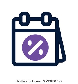 calendar icon. vector dual tone icon for your website, mobile, presentation, and logo design.