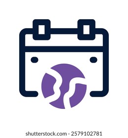 calendar icon. vector dual tone icon for your website, mobile, presentation, and logo design.