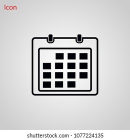 Calendar icon, Vector EPS 10 illustration style