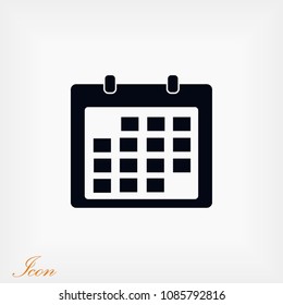 Calendar icon vector, Vector EPS 10 illustration style
