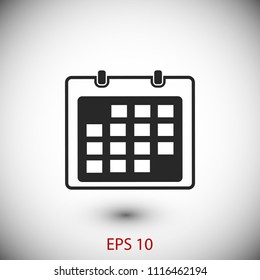 Calendar icon vector, Vector EPS 10 illustration style