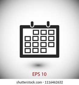 Calendar icon, Vector EPS 10 illustration style