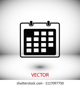 Calendar icon vector, Vector EPS 10 illustration style