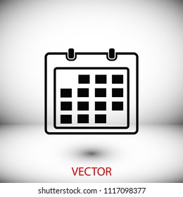 Calendar icon, Vector EPS 10 illustration style