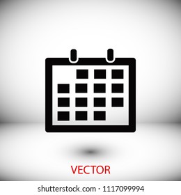 Calendar icon vector, Vector EPS 10 illustration style