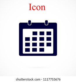 Calendar icon vector, 

Vector EPS 10 illustration style