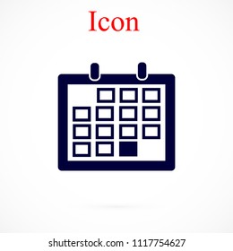Calendar icon vector, Vector EPS 10 illustration style