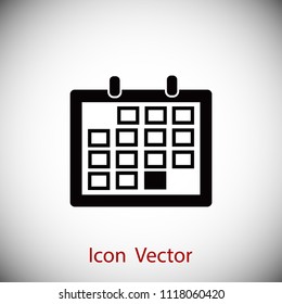 Calendar icon vector, Vector EPS 10 illustration style