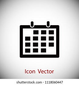 Calendar icon vector, Vector EPS 10 illustration style